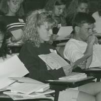 Students in class.